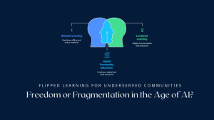 Flipped learning offers the promise of student-centered education, where learners can study at their own pace. But is this model truly accessible and effective for underserved communities? As AI reshapes education globally, we must ask: should we rely solely on flipped models, or evolve beyond them to ensure inclusive, equitable, and adaptive learning systems?